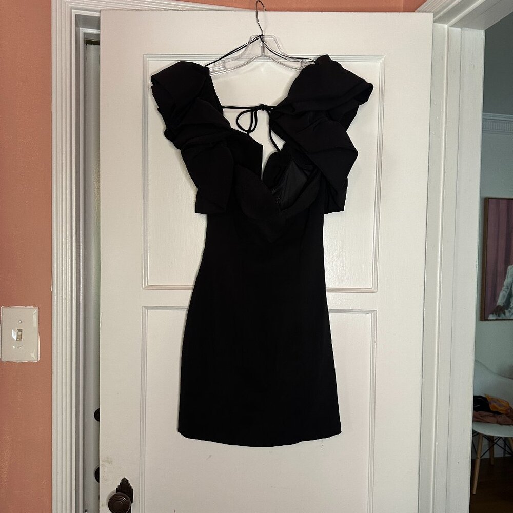 Sexy Black Butterfly Sleeve LBD - Size S